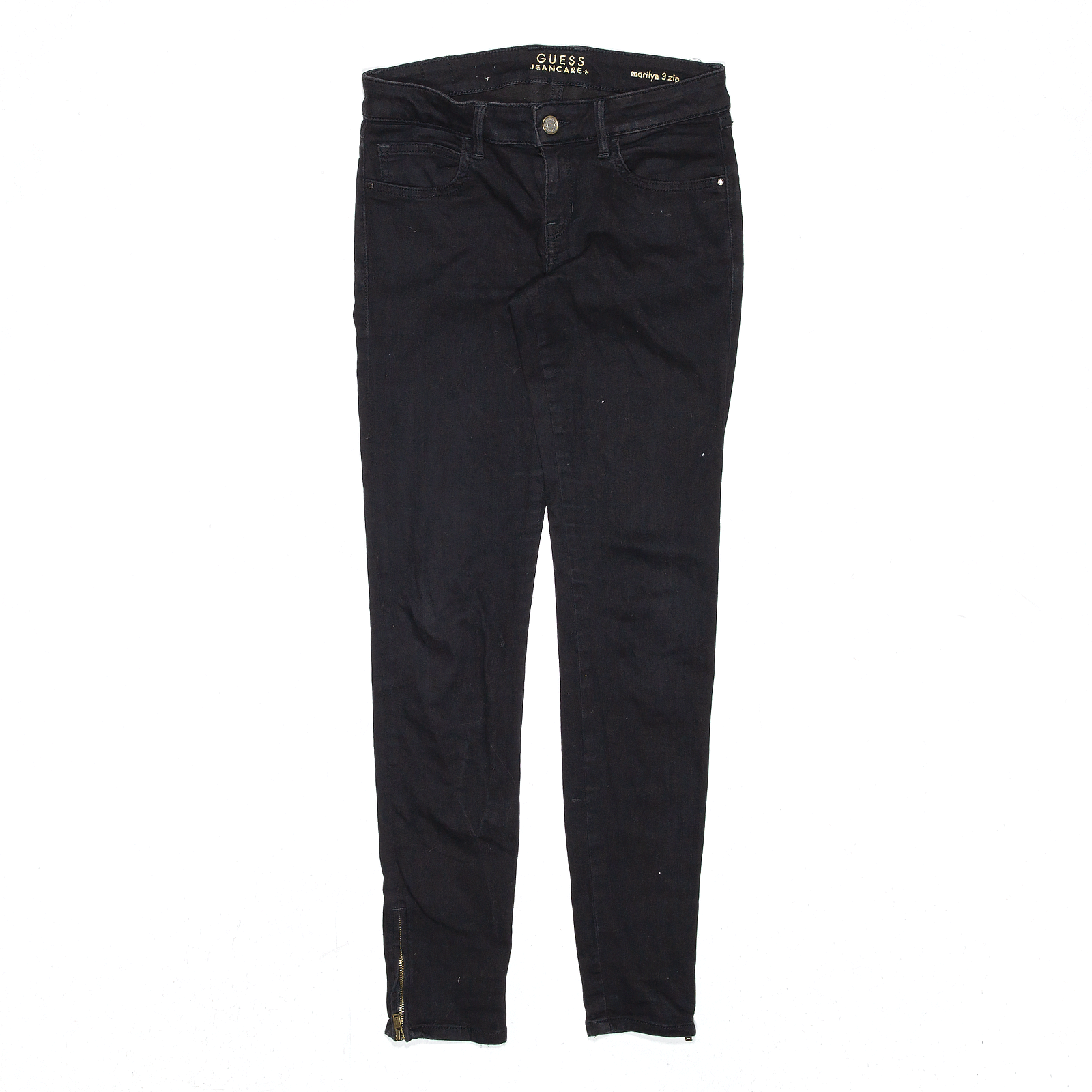Guess Jeans Women's 26 Black Distressed Skinny Denim Pants Stretch Size  30x28 | eBay
